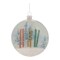 Melrose Ski and Snow Glass Christmas Disc Ornaments - 4.5" - 6ct